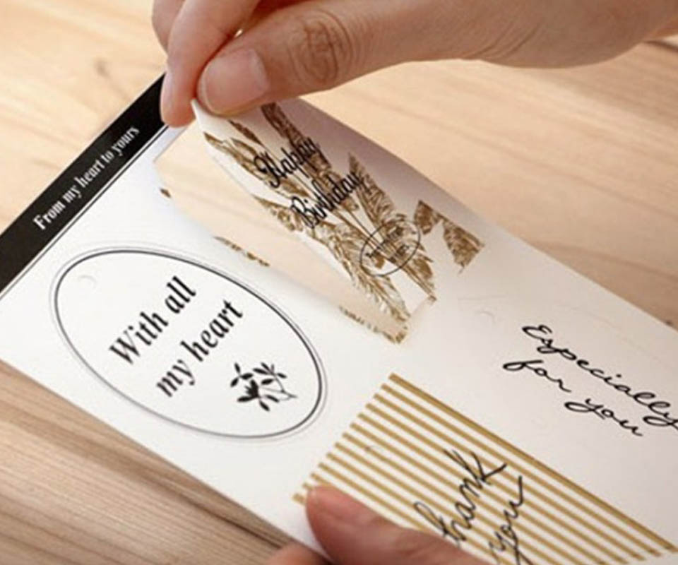 冷烫不干胶标签