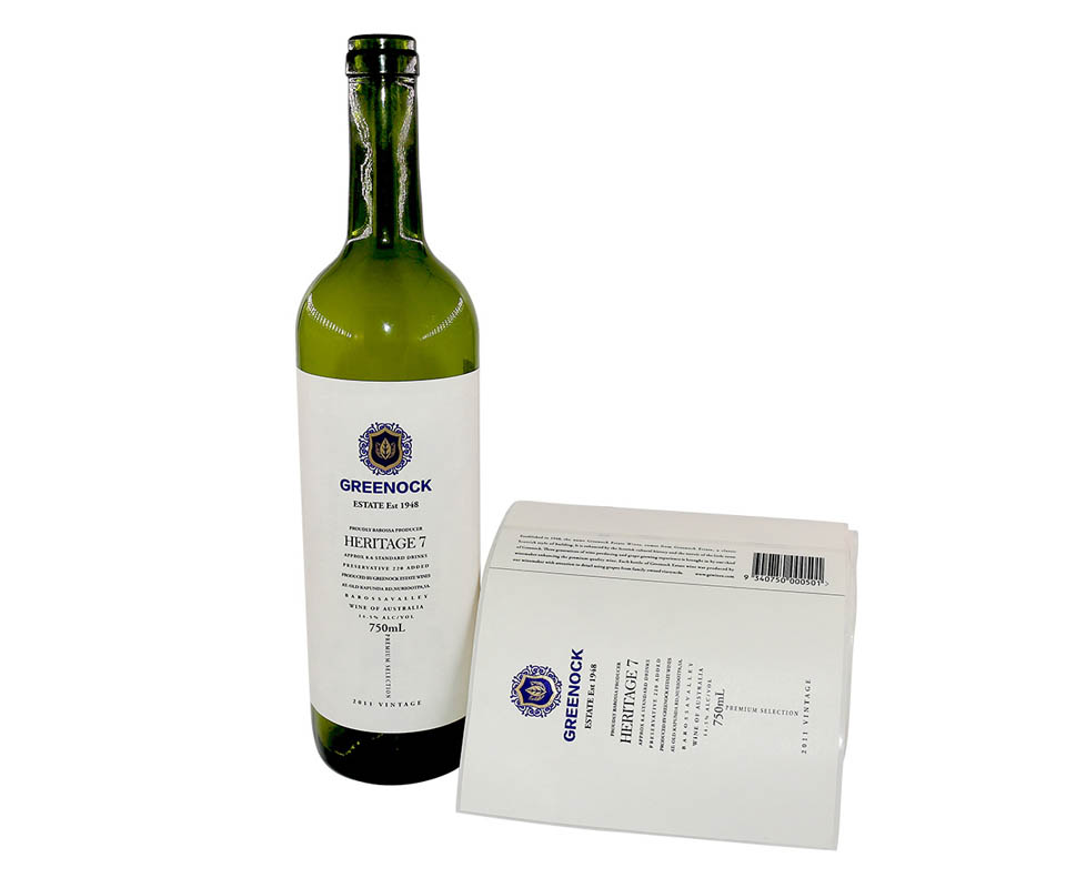 红酒不干胶标签