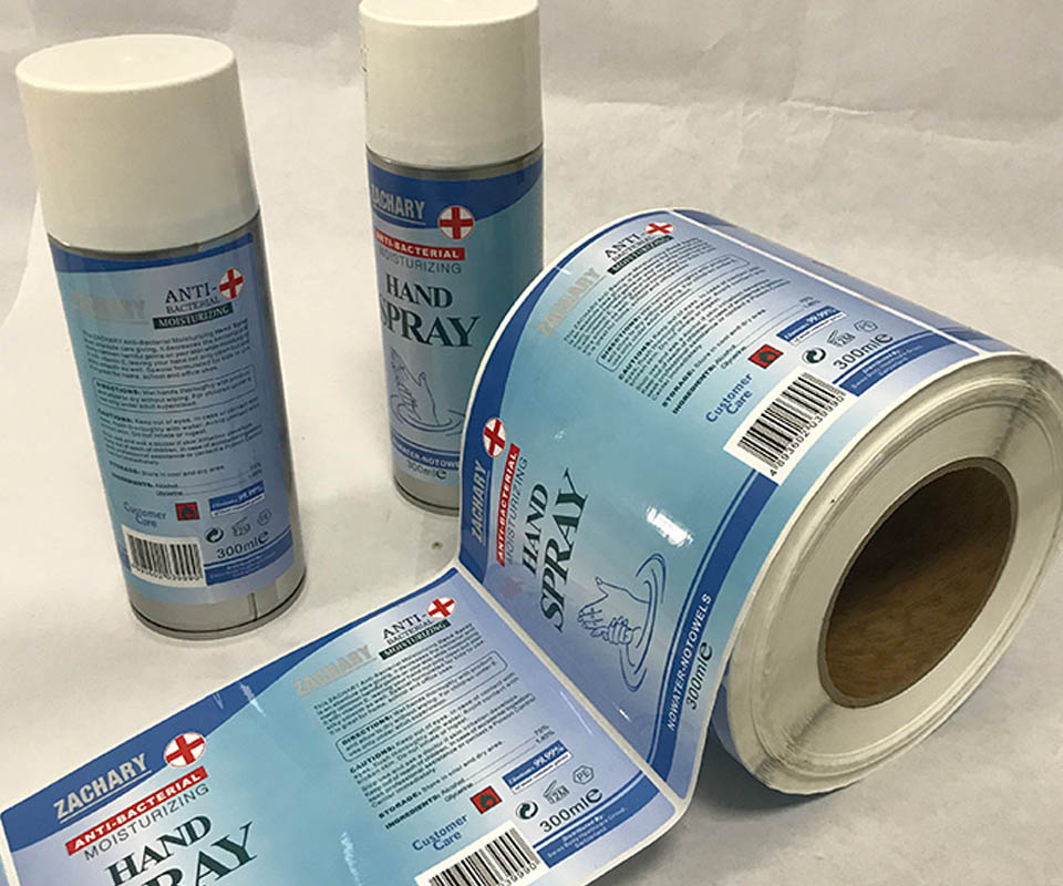 洗手液不干胶标签