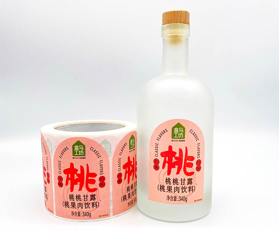 果汁不干胶标签